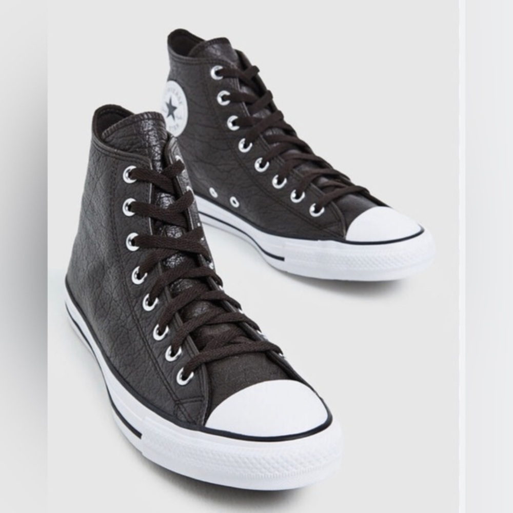 Converse Chuck Taylor All Star Tumbled Leather 'Velvet Brown’ sneakers size 8.5